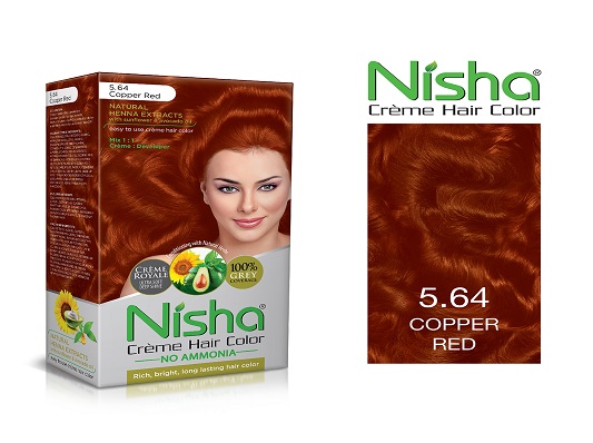 Nisha Crème Hair Color Copper Red